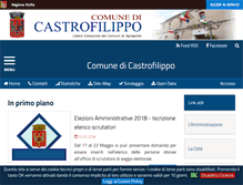Tablet Screenshot of comune.castrofilippo.ag.it